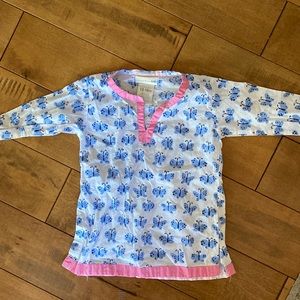 Pottery barn kids butterfly swim cover up 100% cotton 12 to 18 months